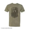 Nock On Old Glory Vertical T-Shirt (Olive) -Sitko Shop 1031918